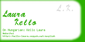 laura kello business card